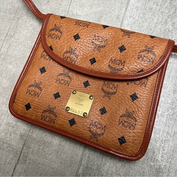 MCM Handbags - MCM Brown Crossbody Flap Bag